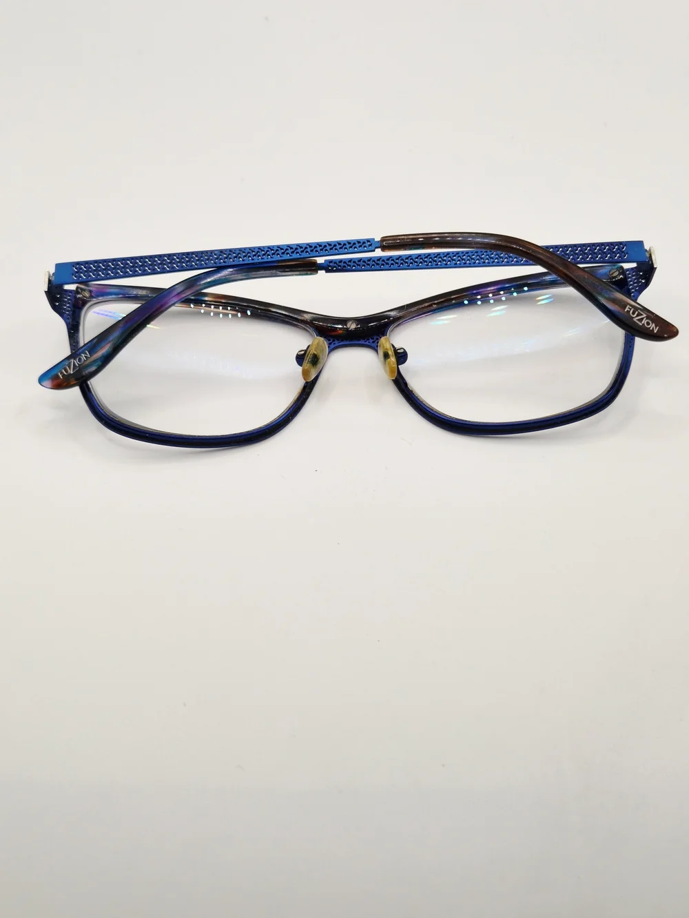 FuZion Denim Women's Blue Gradient Optical Glasses with Tortoiseshell